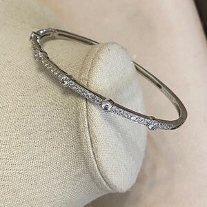 Ross Simons Sterling Silver Oval Hinged Bracelet